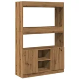 vidaXL Highboard Artisan-Eiche 92x33x140 cm Holzwerkstoff