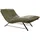 W.Schillig Relaxliege daily dreams Leder 95 x 91 x 170 cm Grün mit Kissen