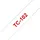 Brother TC-102 laminiert transparent auf rot 1,2cm x 7,7m