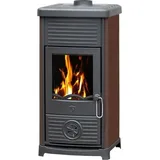 Plamen Kaminofen Plamen Maestral N mit Herdplatte, braun - 6,5kW