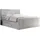 MKS Meble Boxspringbett, doppelbett mit Multipocket-Matratze und zwei Bettkästen - KING DOREN - 180x200cm - Hellgrau - H4 - Hellgrau