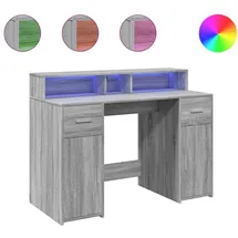 vidaXL Gaming-Tisch Grau Sonoma