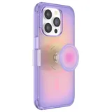 PopSockets ​​​​PopSockets iPhone 14 Pro Hülle mit Handygriff und Slide kompatibel mit MagSafe, Handyhülle für 14 Pro, kabellos aufladbar - Aura