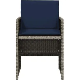 vidaXL Gartenstuhl 54 x 54 x 79 cm grau 4 St.