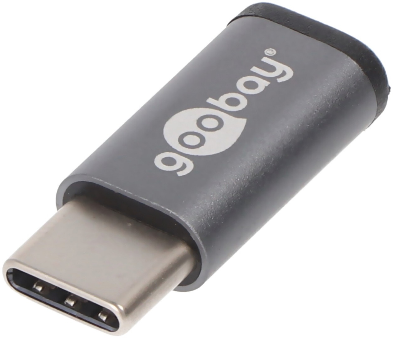 USB-C Adapter zum Verbinden eines USB-C Gerätes mit dem älteren USB 2.0 Micro-B Kabel bzw. Stecker