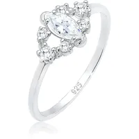 Elli Ring 925 Sterling Silber Verlobungsring in silber, | Gr.: 58