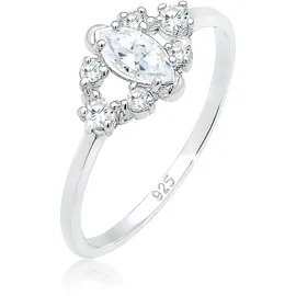 Elli Ring 925 Sterling Silber Verlobungsring in silber, | Gr.: 58