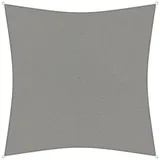 sunprotect 83226 Professional Sonnensegel, 5 x 5 m, Quadrat, wind- & wasserdurchlässig, grausilber