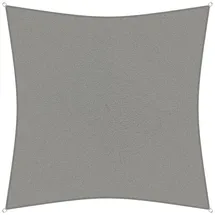 sunprotect 83226 Professional Sonnensegel, 5 x 5 m, Quadrat, wind- & wasserdurchlässig, grausilber