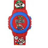 Super Mario Mario Digital Quarz Uhr Gehäusefarbe rot