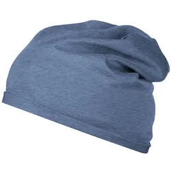 Beanie "MB7113" Bio-Baumwolle - light-denim-melange
