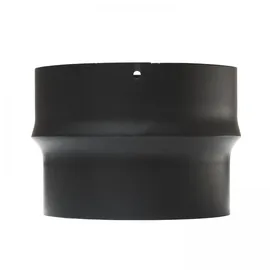 raik Ofenrohr Erweiterung 130 mm - 150 mm Stahlblech schwarz