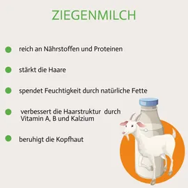 Savion Bio Haarseife Ziegenmilch für trockene und empfindliche Kopfhaut 85 g Seife