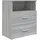vidaXL Nachtschrank 50 x 32 x 60 cm Grau
