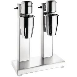 Buffalo Doppelter Milchshake Spindelmixer  2x1L Edelstahl