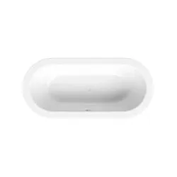 Bette BetteStarlet Oval Badewanne 2700-440PLUS 150x80x42cm, Glasur, snow