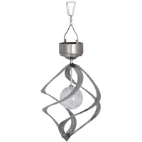 StarTrading LED Windspiel Spirale - kaltweiße LED - Dämmerungssensor