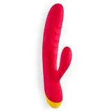 ROMP Jazz Rabbit Vibrator mit Klitoris-Stimulator Red 21 cm