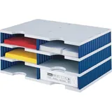 Styro Sortierstation Styrodoc grau/blau mit 6 Fächer
