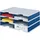 Styro Sortierstation Styrodoc grau/blau mit 6 Fächer