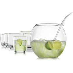 Bohemia Cristal Bowlegefäß + Gläser Libera 8er Set