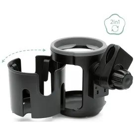 fillikid Flaschenhalter Duo für zwei Flaschen - Schwarz