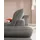 W.Schillig Eckcouch Leder 2-Sitzer Grau