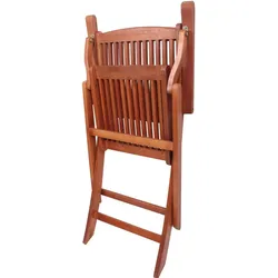2er Set Klapparmstuhl Stuhl Balkonstuhl Holz