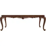 Casa Padrino Luxus Barock Esstisch Braun - Handgefertigter Massivholz Esszimmertisch im Barockstil - Barock Esszimmer Möbel - Edel & Prunkvoll - Braun