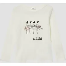 s.Oliver Langarmshirt mit Pailletten und Applikation - creme - 140