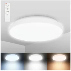 CCT-LED Bad-Deckenleuchte,weiß,IP44, LED/12W