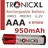 TronicXL 950mah Wiederaufladbare Batterie Ersatz Akku AAA für Schnurlostelefon Siemens Gigaset Panasonic Schnurlos Telefon