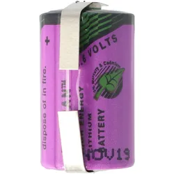 Tadiran Sonnenschein Inorganic Lithium Battery SL-350/T mit Lötfahne U-Form