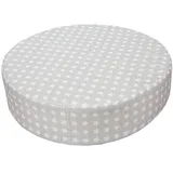 Chickwin Sitzerhöhung Stuhl Kind, Waschbar Baby Tragbar Sitzkissen Kinder Tragbares Boostersitze Verstellbar Zerlegbar Kleinkind Sitzerhöhung Kissen für Esstisch Reise (32x32x8cm,Silberner Stern)