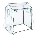 Relaxdays Foliengewächshaus Kunststoff Transparent 152 cm x 132 cm