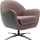 TRENDMANUFAKTUR Drehsessel "Mira, Loungesessel", rosa (flieder, dunkelgrau), B:83cm H:85cm T:80cm, 92% Polyester, 8% Nylon;100% Polyester, Sessel, Drehsessel, in zeitlosem, modernen Stil mit praktischer Drehfunktion
