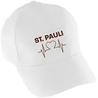 Multifanshop Baseballcap - St. Pauli - Herzschlag - Druck