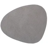 LINDDNA Tischset Hippo L Curve Leder Grau Anthrazit (Large)
