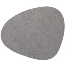 LINDDNA Tischset Hippo L Curve Leder Grau Anthrazit (Large)