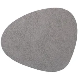 LINDDNA Tischset Hippo L Curve Leder Grau Anthrazit (Large)