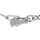 Lacoste CROCODILE Armkette Edelstahl rosa 19 cm