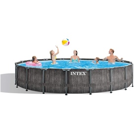 Intex Greywood Prism Frame Pool Set 549 x 122 cm inkl. Filterpumpe
