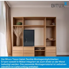 BITUXX Möbeltresor mit Schlüssel / keine Sicherheitsstufe