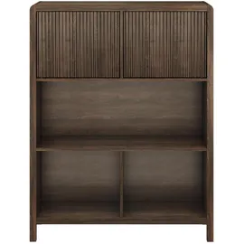 [en.casa] Lukkodso 103 x 80 x 28 cm Walnussoptik / Braun