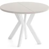 WFL GROUP Runder Esstisch 80 x 77 x 80 cm beige