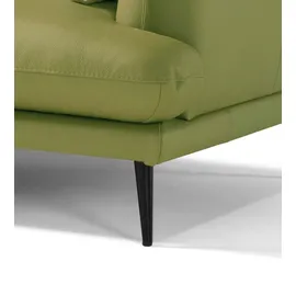 Egoitaliano Eckcouch Leder L-Form 3-Sitzer Grün
