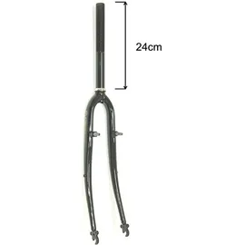 Hulzebos Cycle Parts Gabel Feste Hydrid 28 Zoll 1 1/8 Zoll 0 mm Schwarz