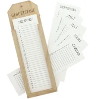 Holz Memoboard Geburtstage Geburtstagskalender Geburtstagsplaner Wandkalender