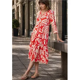 street one studio Midikleid gemustert Rot 34