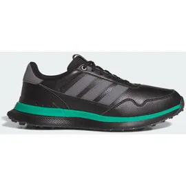 adidas S2G 26 LEATHER SPIKELESS GOLFSCHUH - Core Black / Grey Four / Court Green - 43 1/3